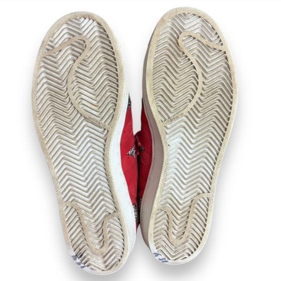 ADIDAS x THE FARM Collab Superstar Pineapple Embroidered Red/Red/White Sneakers - Picture 5 of 9